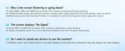 Triple Dual 1200P IPS Portable Monitor